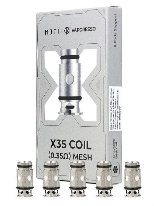 Испарители Vaporesso X35 Moti Mesh 0.35 ohm Coil, для Vaporesso X Mini 5 шт 2825 - фото 8974