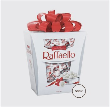 Конфеты в коробке Raffaello, с цельным миндальным орехом, в кокосовой обсыпке, 500 г 3226