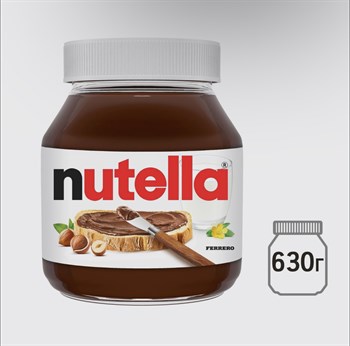 Ореховая паста Nutella, с добавлением какао, 630 г 3240